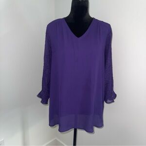 Van Heusen Elegant Purple Women's Top XL